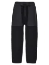 Moncler Cotton Joggers Featuring Panel Design In Black