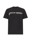 Moncler Crew Neck Short Sleeve Straight Hem T-shirt In Black