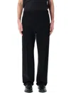 Moncler Men Black Cotton Pant In Black