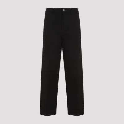 MONCLER BLACK COTTON PANTS