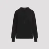 Moncler Women Sweatshirt With Embossed Logo In Black