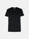 Moncler Black Cotton T-shirt In Black