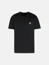Moncler Black Cotton T-shirt In Black
