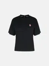 Moncler Black Cotton T-shirt In Black