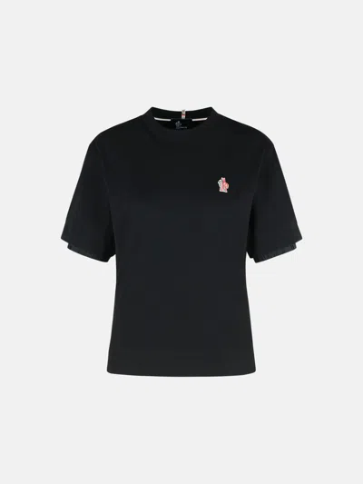 Moncler Black Cotton T-shirt