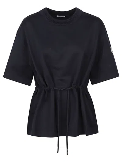 Moncler Black Cotton T-shirt