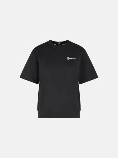 Moncler Black Cotton T-shirt