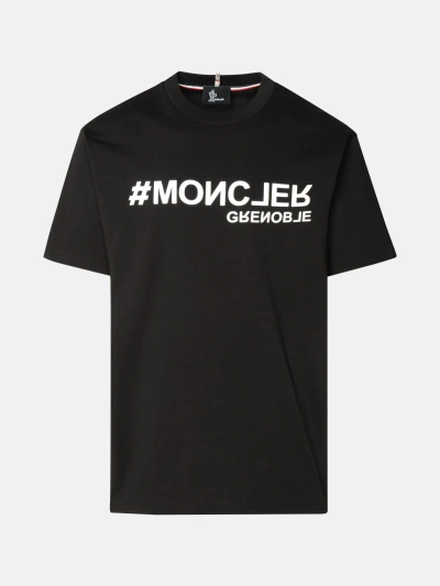 Moncler T-shirt Logo Scritta In Black