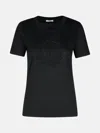 Moncler Black Cotton T-shirt In Black