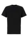 Moncler Black Solid Crew Neck T-shirt In Gray
