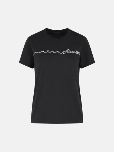Moncler Black Cotton T-shirt