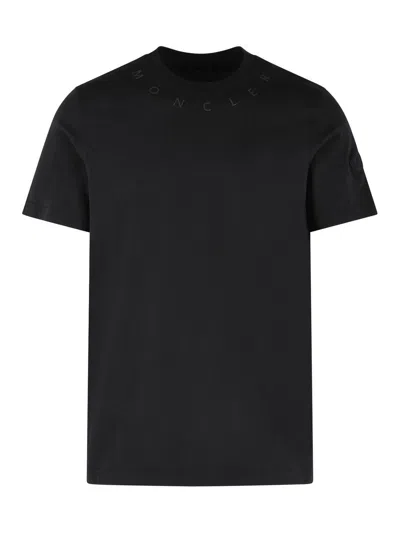 MONCLER BLACK COTTON T-SHIRT