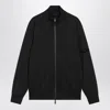 Moncler Zip-up Sweatshirt With Logo-patch In Black