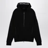 MONCLER MONCLER  BLACK COTTON ZIPPED SWEATSHIRT