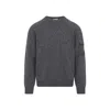 Moncler Wool Cashmere Pocket Sweater In Gray