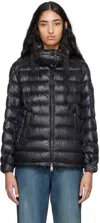 Moncler Black Dalles Down Jacket In 999 Black