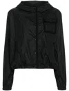 Moncler Dardano Crochet-trim Jacket In Black