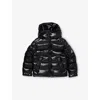 Moncler Black Detachable-hood Maya Shell-down Jacket 4-14 In Black