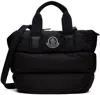 Moncler Black Down Caradoc Mini Tote In 999 Black