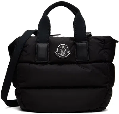 Moncler Black Down Caradoc Mini Tote In 999 Black