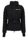 Moncler Bettex Hooded Belted Quilted Shell Down Jacket In Black