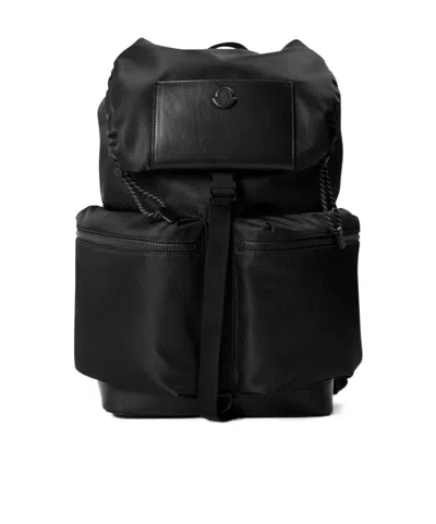 MONCLER BLACK DRAWSTRING BACKPACK