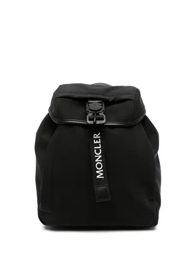 Moncler Black Drawstring Backpack