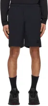 Moncler Black Drawstring Shorts In Black 999