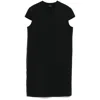 Moncler Logo Patch Crewneck Dress In Black