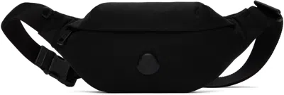 Moncler Black Durance Water-repellent Belt Bag In 999 - Black