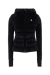 Moncler Grenoble Hooded Sweatshirt In Polartec In Black