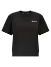 Moncler Grenoble Embossed Logo Cotton Jersey T-shirt In Black
