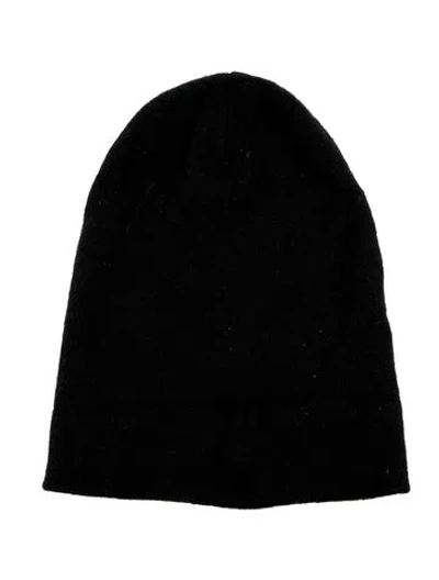 Pre-owned Moncler Black Embroidered Beanie