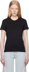 Moncler Black Embroidered-logo T-shirt