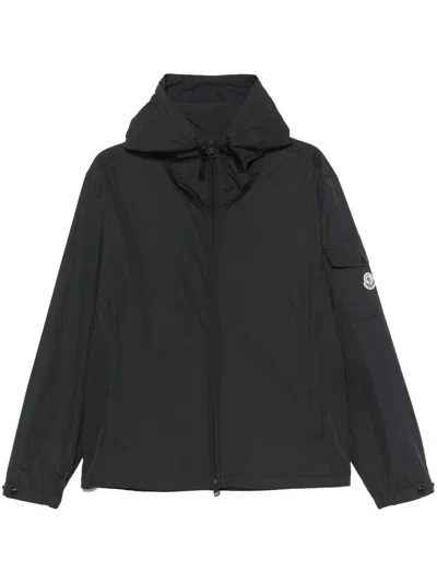Moncler Black Etiache Rain Jacket In Schwarz