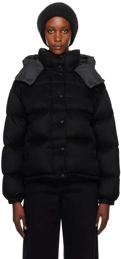 Moncler Black Ettore Short Down Puffer Jacket In 999