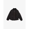 Moncler Evodia Nylon Poplin Bomber Jacket In Black