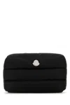 Moncler Caradoc Beauty Case In Quilted Black Nylon In Black
