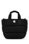 Moncler Borsa A Mano Caradoc Mini In Tessuto Nero Donna In Gray