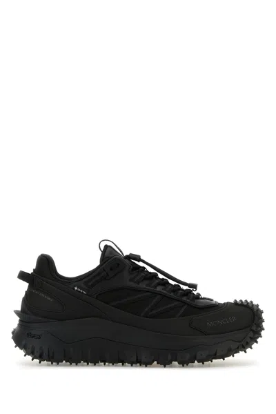MONCLER MONCLER BLACK FABRIC TRAILGRIP GTX SNEAKERS