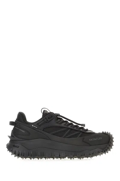MONCLER BLACK FABRIC TRAILGRIP GTX SNEAKERS