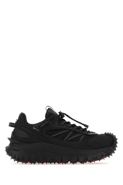Moncler Black Fabric Trailgrip Gtx Sneakers In 999