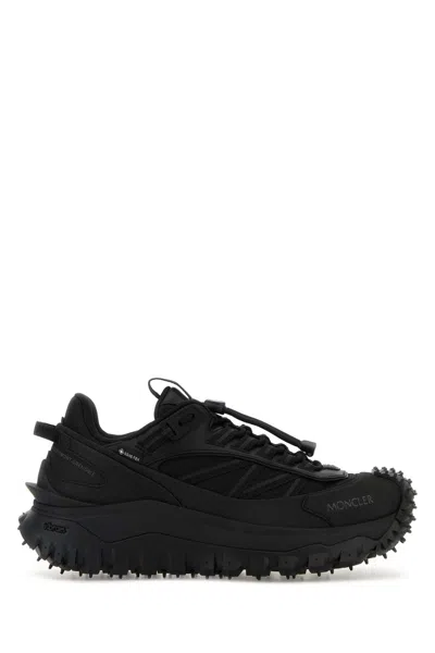 MONCLER BLACK FABRIC TRAILGRIP GTX SNEAKERS