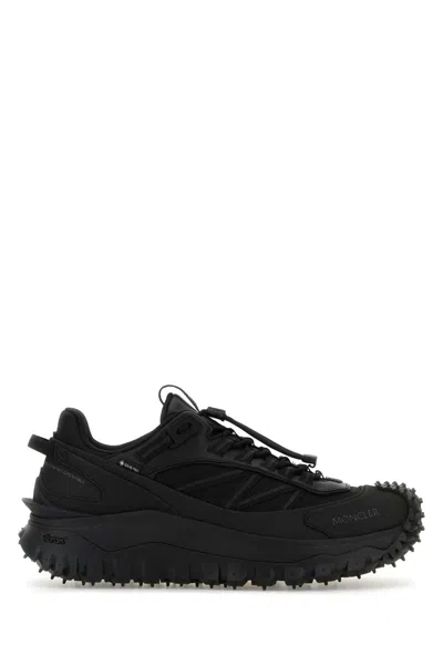 MONCLER BLACK FABRIC TRAILGRIP GTX SNEAKERS