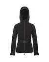 Moncler Relaxed Fit Technical Jacket With Adjustable Features In Black