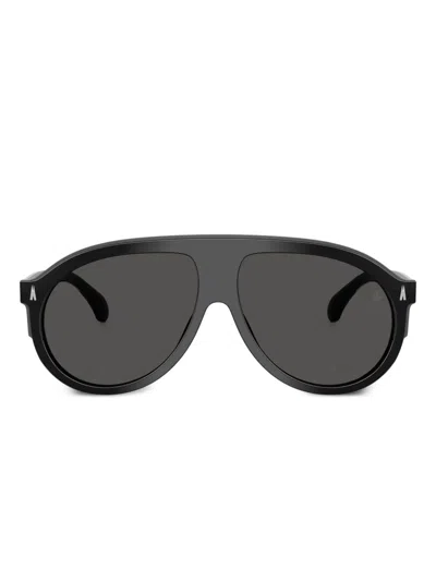 Moncler Black Fhaite Pilot Frame Sunglasses