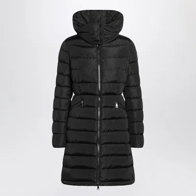 Moncler Black Flammette Down Jacket In Nylon Technique
