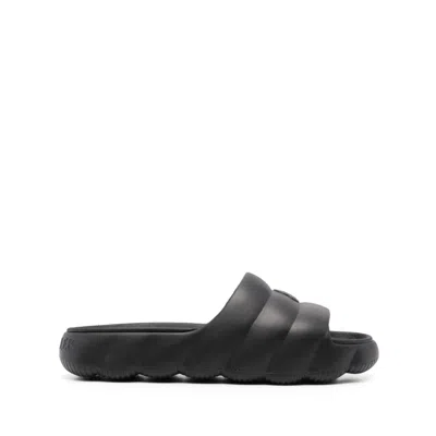 Moncler Black Flip-flops & Slides Men