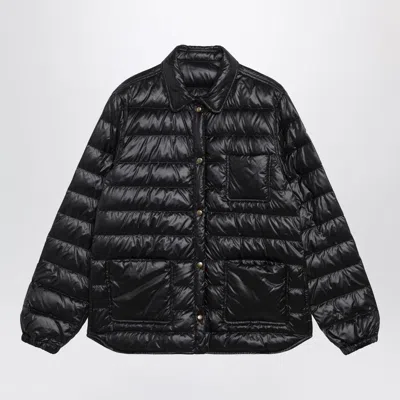 MONCLER MONCLER BLACK FOUINE DOWN SHIRT JACKET