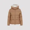 Moncler Beige Fourmines Down Jacket In Nude & Neutrals